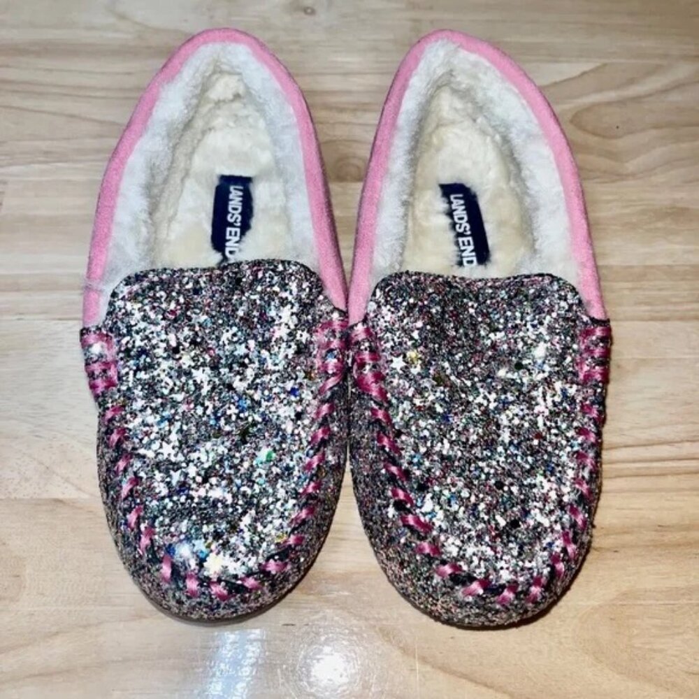 🥿 Land's End Kids' Moccasin Slippers – Size 12 – Excellent Condition! - Picture 4 of 11
